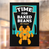 Autocollant Pour Fenêtre Haricots À La Cuisson Sur Toit (Feuille 2)