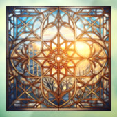 Autocollant Pour Fenêtre Harmonie géométrique figée (Feuille 3)