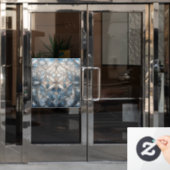 Autocollant Pour Fenêtre Harmonie géométrique figée (Porte de bureau)