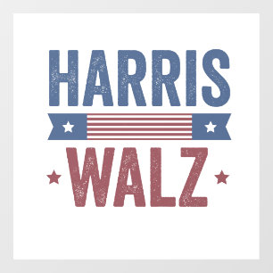 Autocollant Pour Fenêtre Harris Walz 2024 Election Kamala Tim Waltz America