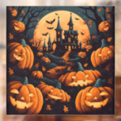 Autocollant Pour Fenêtre Haunted Halloween Cling fenêtre (Feuille 2)