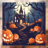 Autocollant Pour Fenêtre Haunted Halloween Cling fenêtre (Feuille 2)