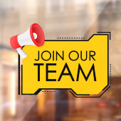 Autocollant Pour Fenêtre Haut-parleur Générique Rejoignez Notre Équipe En T (Feuille 2)