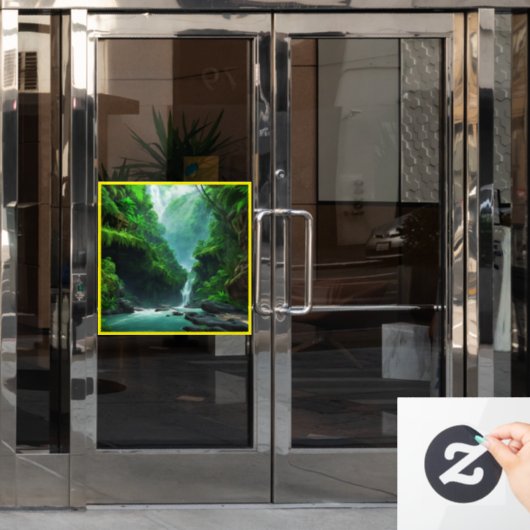 Autocollant Pour Fenêtre Haven Alien : Merveilles luxuriantes et bêtes exot (Porte de bureau)