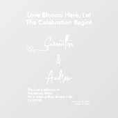 Autocollant Pour Fenêtre Hearts White Weddings Celebrating Love Romance (Feuille)