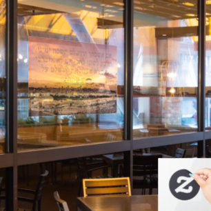 Autocollant Pour Fenêtre Hébreu "Si je t'oublie, Jérusalem" Psaume Verse