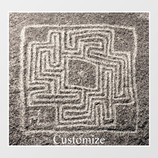 Autocollant Pour Fenêtre Hemet Maze Pierre Thunder_Cove  (Feuille)