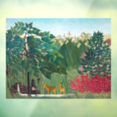 Autocollant Pour Fenêtre Henri Rousseau - La cascade (Feuille 3)