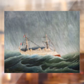 Autocollant Pour Fenêtre Henri Rousseau - Le navire dans la tempête (Feuille 2)