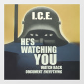 Autocollant Pour Fenêtre He's Watching You 2026 (Feuille)