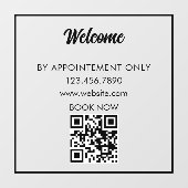 Autocollant Pour Fenêtre Heures d'ouverture de la vitrine personnalisée Cod (Feuille)