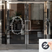 Autocollant Pour Fenêtre Heures d'ouverture de l'entreprise botanique Autoc (Porte de bureau)