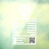 Autocollant Pour Fenêtre Heures d'ouverture Décale Heures de bureau (Feuille 3)