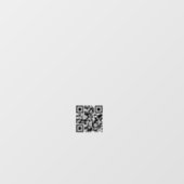 Autocollant Pour Fenêtre Heures d'ouverture d'entreprise Code QR minimalist (Feuille)
