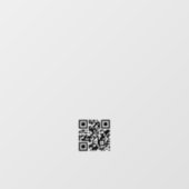 Autocollant Pour Fenêtre Heures d'ouverture d'entreprise Code QR minimalist (Feuille)