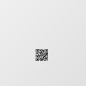 Autocollant Pour Fenêtre Heures d'ouverture d'entreprise Code QR minimalist (Feuille)