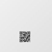 Autocollant Pour Fenêtre Heures d'ouverture d'entreprise Code QR minimalist (Feuille)