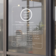 Heures d'ouverture d'entreprise Logo Code QR Trans