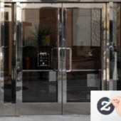 Autocollant Pour Fenêtre Heures d'ouverture d'un commerce en vitrine adhési (Porte de bureau)