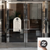 Autocollant Pour Fenêtre Heures d'ouverture personnalisées pour l'entrepris (Porte de bureau)