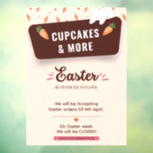 Autocollant Pour Fenêtre Heures d'ouverture personnalisées pour les fêtes d (Feuille 3)