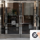 Autocollant Pour Fenêtre Heures d'ouverture sur rendez-vous uniquement Bien (Porte de bureau)