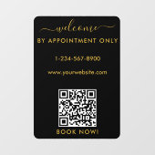 Autocollant Pour Fenêtre Heures d'ouverture sur rendez-vous uniquement Bien (Feuille)