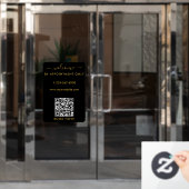 Autocollant Pour Fenêtre Heures d'ouverture sur rendez-vous uniquement Bien (Porte de bureau)