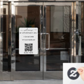 Autocollant Pour Fenêtre Heures d'ouverture sur rendez-vous uniquement Bien (Porte de bureau)