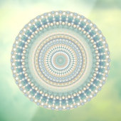 Autocollant Pour Fenêtre Hippie Trippy Eclectique Pastel Boho Super Mandala (Feuille 3)