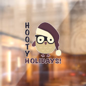 Autocollant Pour Fenêtre Hipster Hooty Holidays ! (Feuille 2)
