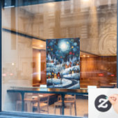 Autocollant Pour Fenêtre Hiver Wonderland Fenêtre Classer (Fenêtre de café)