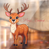 Autocollant Pour Fenêtre Ho-Ho-Ho ! C'est un renne (Feuille 2)