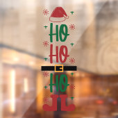 Autocollant Pour Fenêtre Ho Ho Ho Festive Noël (Feuille 2)