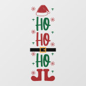 Autocollant Pour Fenêtre Ho Ho Ho Festive Noël (Feuille)