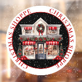 AUTOCOLLANT POUR FENÊTRE HOLIDAY STOREFRONT NOËL SHOPPE (Feuille 2)