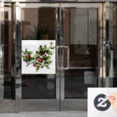 Autocollant Pour Fenêtre Holly Berries 001 par JAMFoto (Porte de bureau)