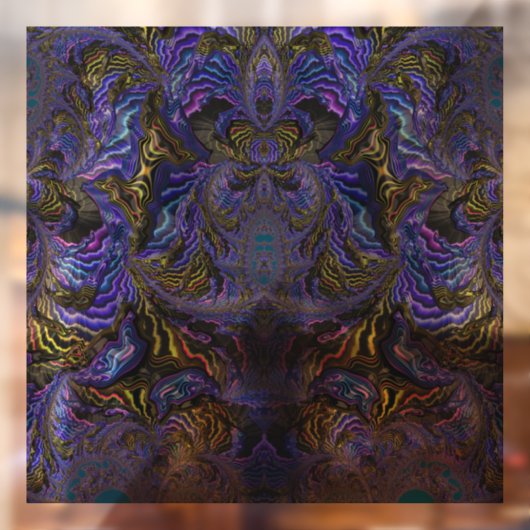 Autocollant Pour Fenêtre Holographique Papillon ailes Fractal Suncatcher (Feuille 2)