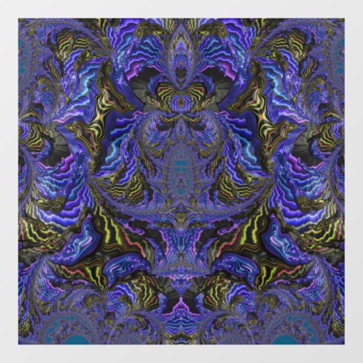 Autocollant Pour Fenêtre Holographique Papillon ailes Fractal Suncatcher (Feuille)