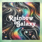 Autocollant Pour Fenêtre Holographique Parties scintillant arc-en-ciel les  (Feuille 3)