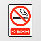 Autocollant Pour Fenêtre Home Business Office No Smoking (Feuille)