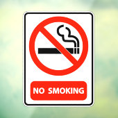 Autocollant Pour Fenêtre Home Business Office No Smoking (Feuille 3)