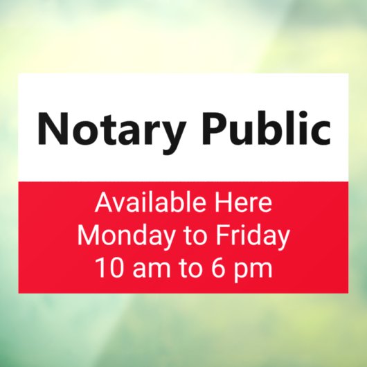 Autocollant Pour Fenêtre Horaire public Noir et blanc brillant (Feuille 3)