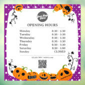 Autocollant Pour Fenêtre Horaires d'ouverture | Logo d'entreprise Ouverture (Feuille 3)