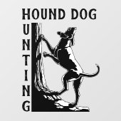 Autocollant Pour Fenêtre Hound Dog Decal Custom Hound Dog Art Window Clouag (Feuille)