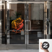 Autocollant Pour Fenêtre Hugs Decal Personnalisé Love Hugs Clouer la fenêtr (Porte de bureau)