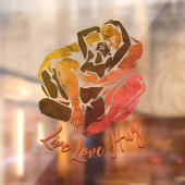 Autocollant Pour Fenêtre Hugs Decal Personnalisé Love Hugs Clouer la fenêtr (Feuille 2)