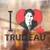 Autocollant Pour Fenêtre I Heart Trudeau (Feuille 2)