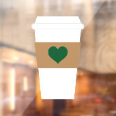 Autocollant Pour Fenêtre I Love Coffee Coffee Disposable Cup (Feuille 2)
