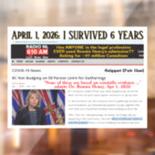 Autocollant Pour Fenêtre I Survived 6 Years by RoseWrites  (Feuille 2)